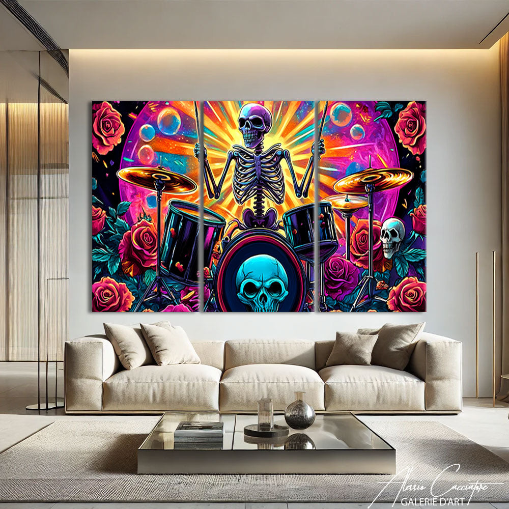 TABLEAU SQUELETTE 3 PARTIES