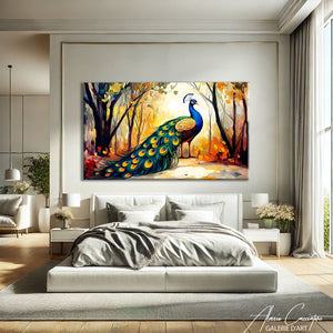 Peinture Oiseau en Vol
