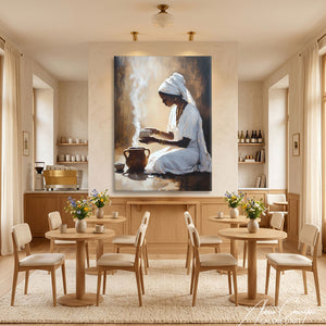 Tableau Femme Café