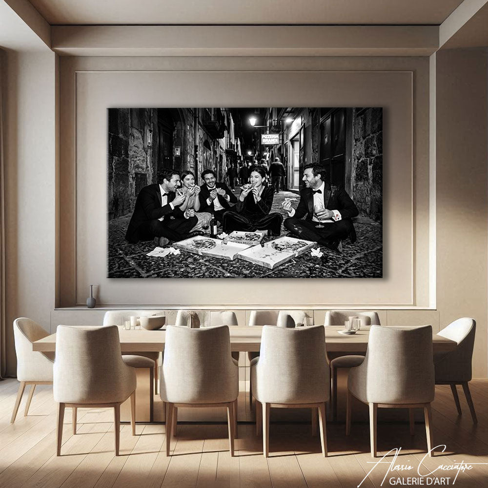 TABLEAU MODERNE EN NOIR ET BLANC