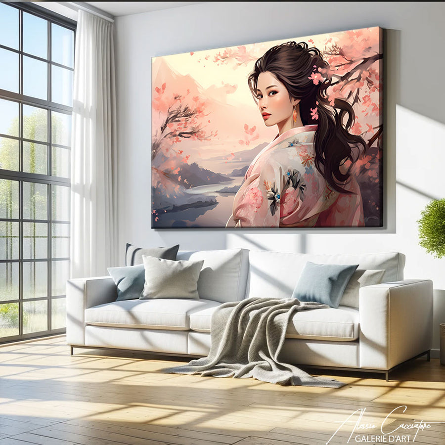 tableau japonais art – mise en situation