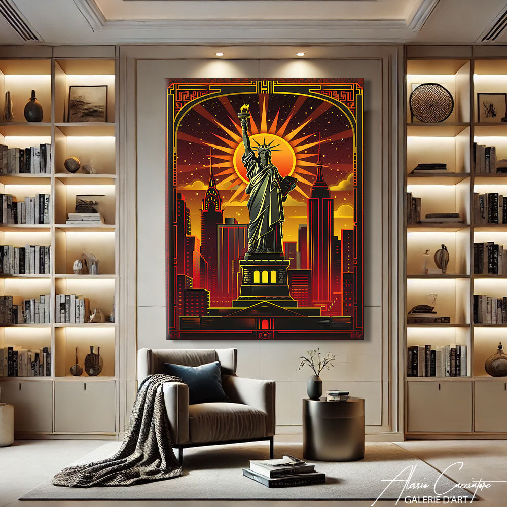 Toile Art Déco Art Abstrait
