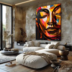 Peinture Visage Bouddha