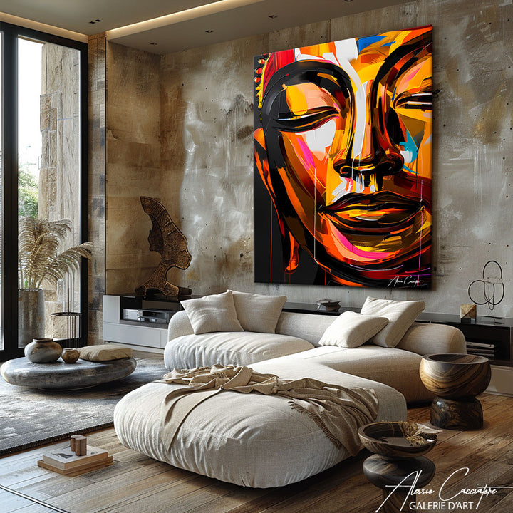 Peinture Visage Bouddha