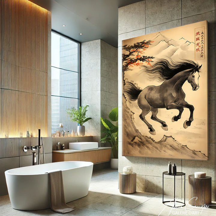 tableau cheval decoration