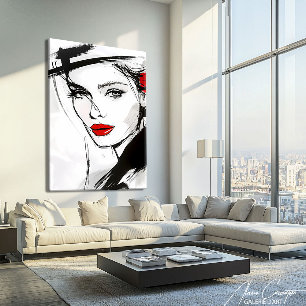 tableau portrait femme
