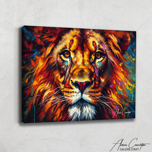 TABLEAU LION ARTISTE
