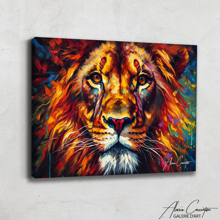 TABLEAU LION ARTISTE
