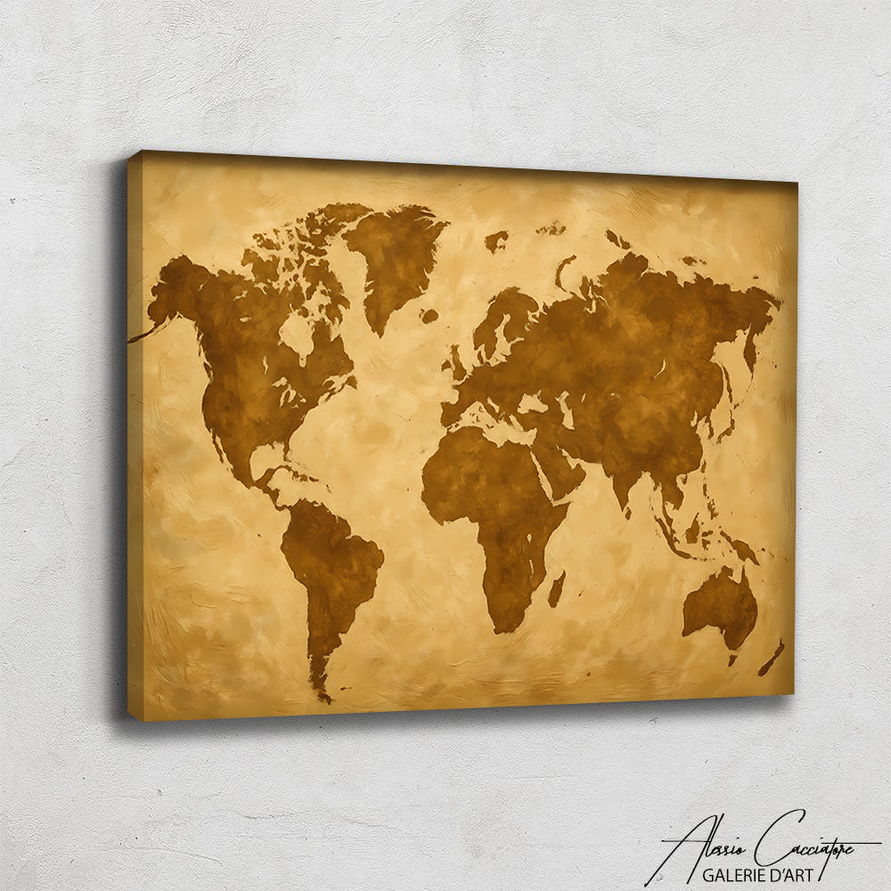 Tableau Mappemonde Ancien