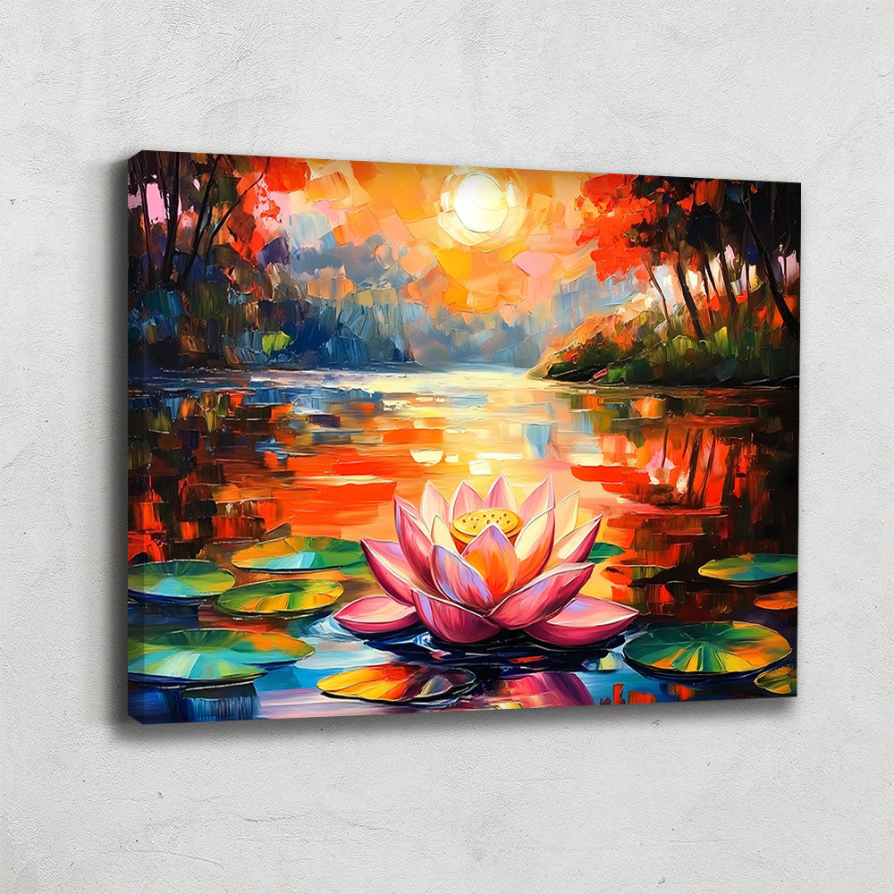 Tableau fleur de lotus