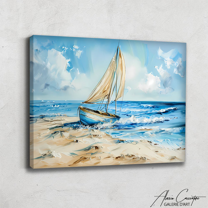 Tableau Bateau Bord de Mer