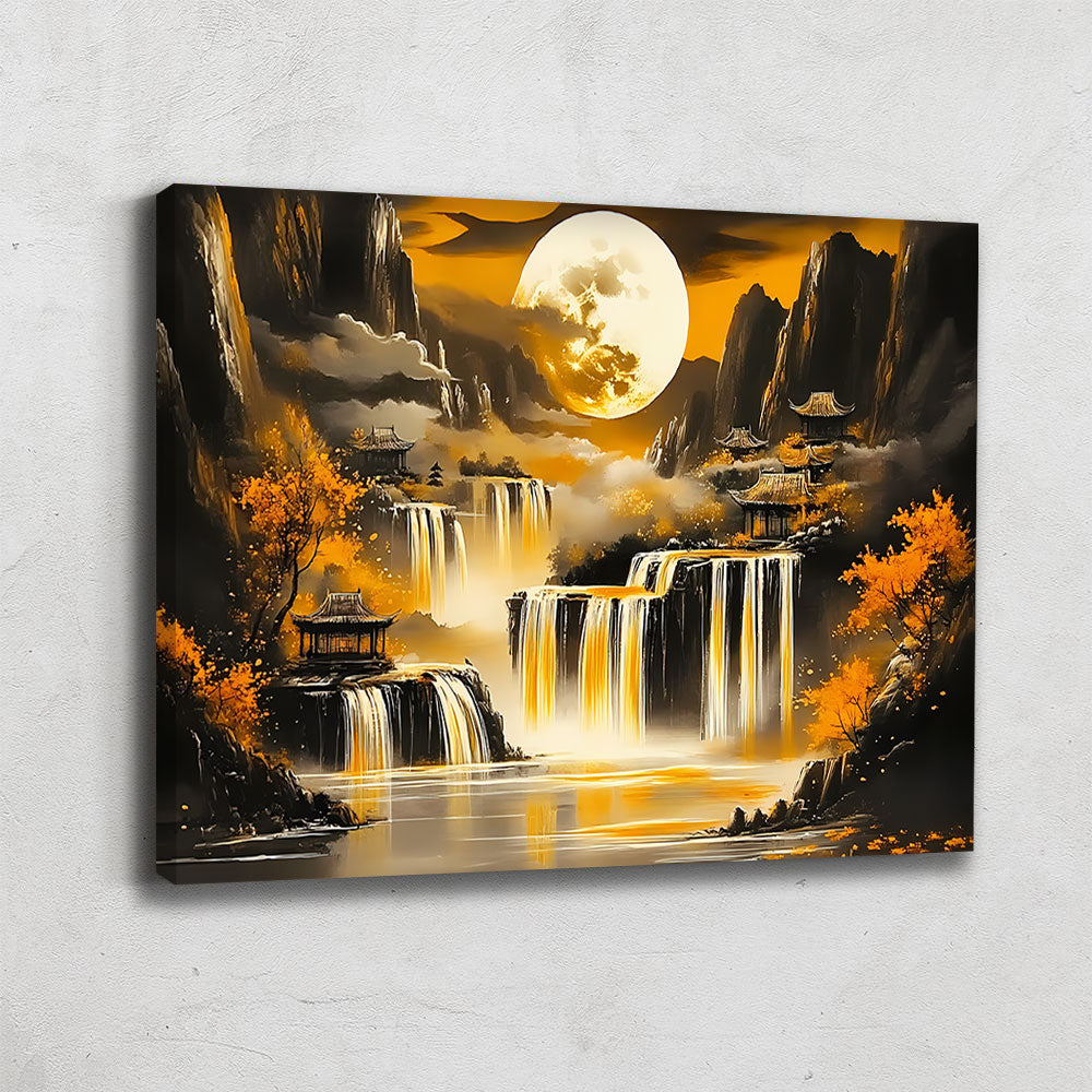 TABLEAU CASCADES DORÉES