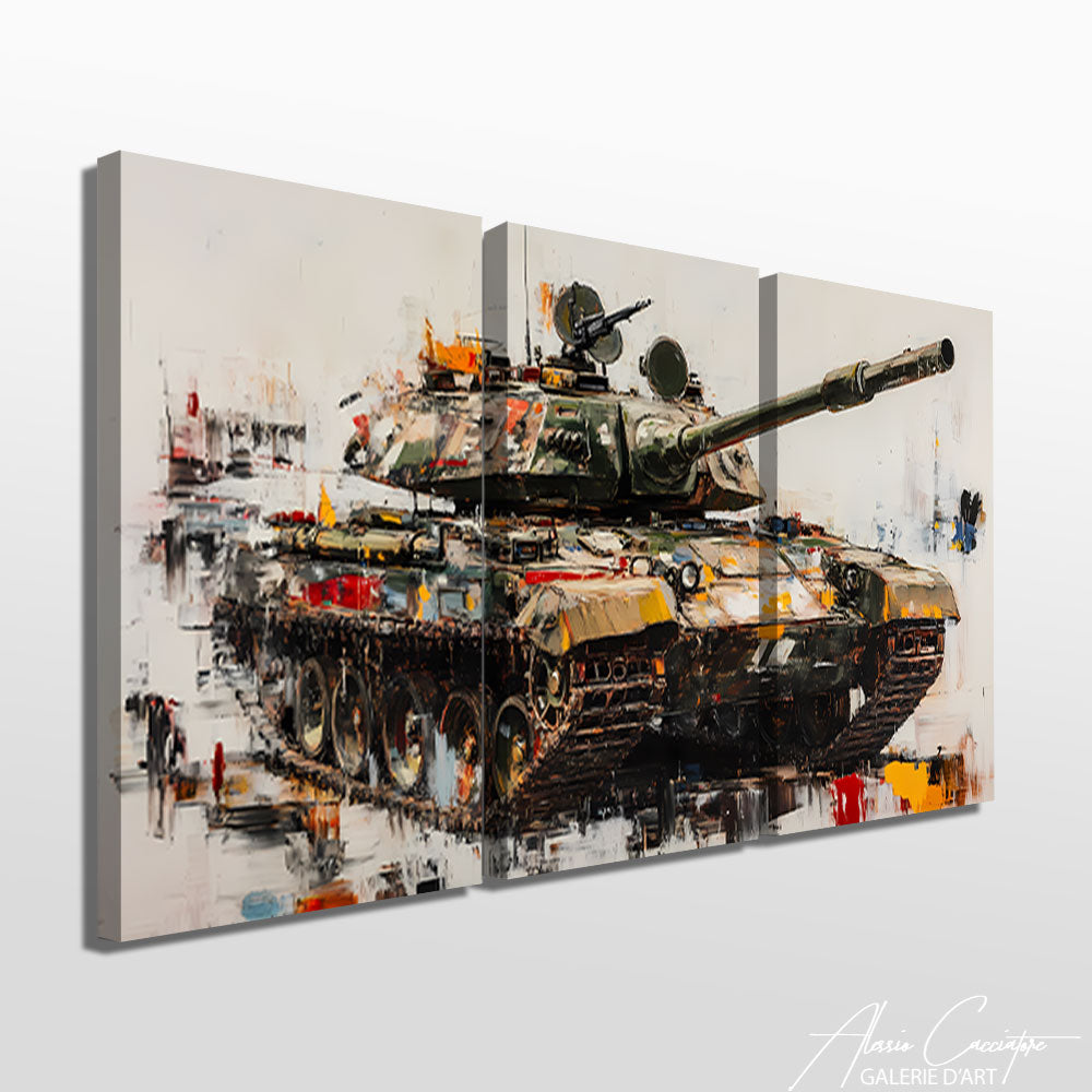 Triptyque Tableau Guerre