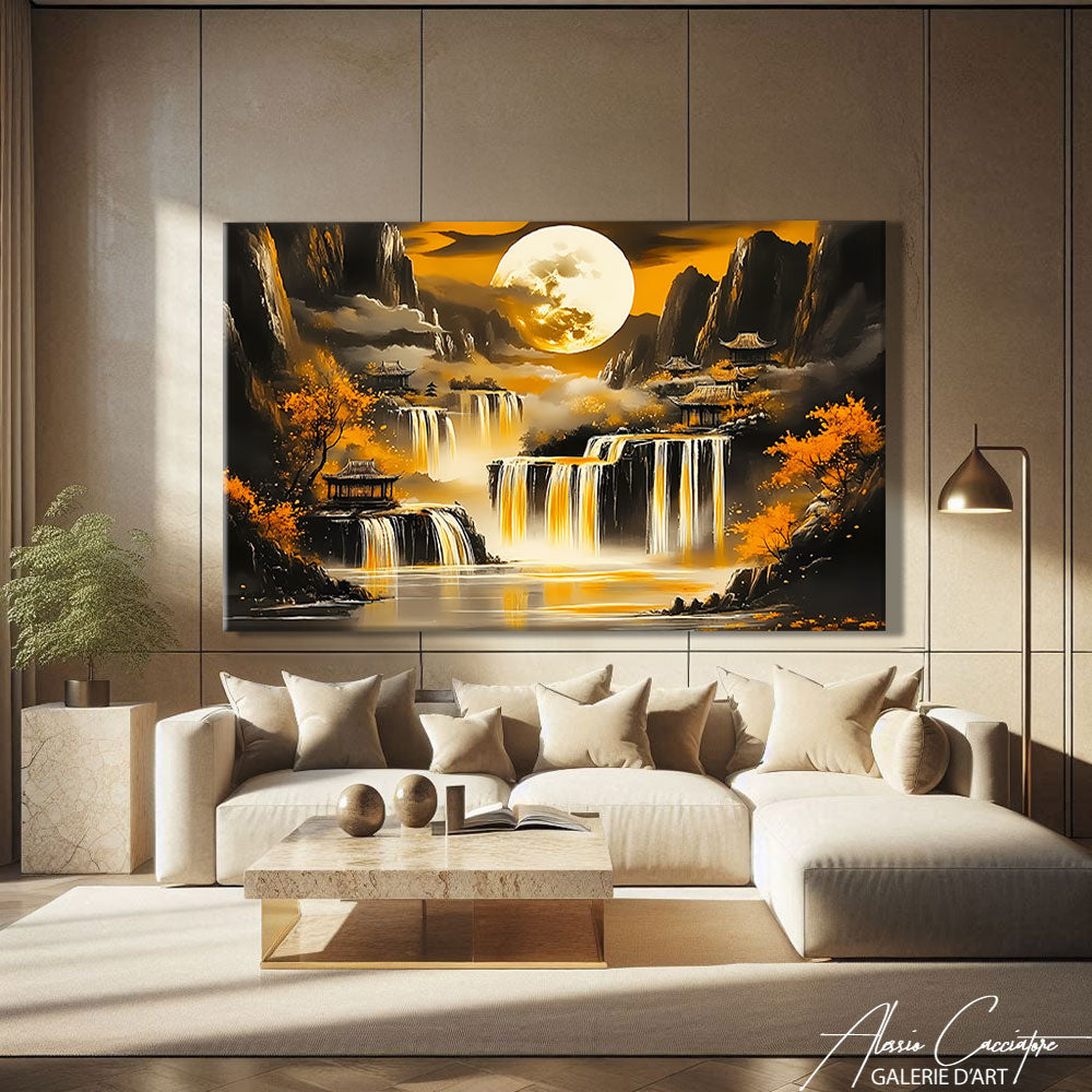 TABLEAU CASCADES DORÉES