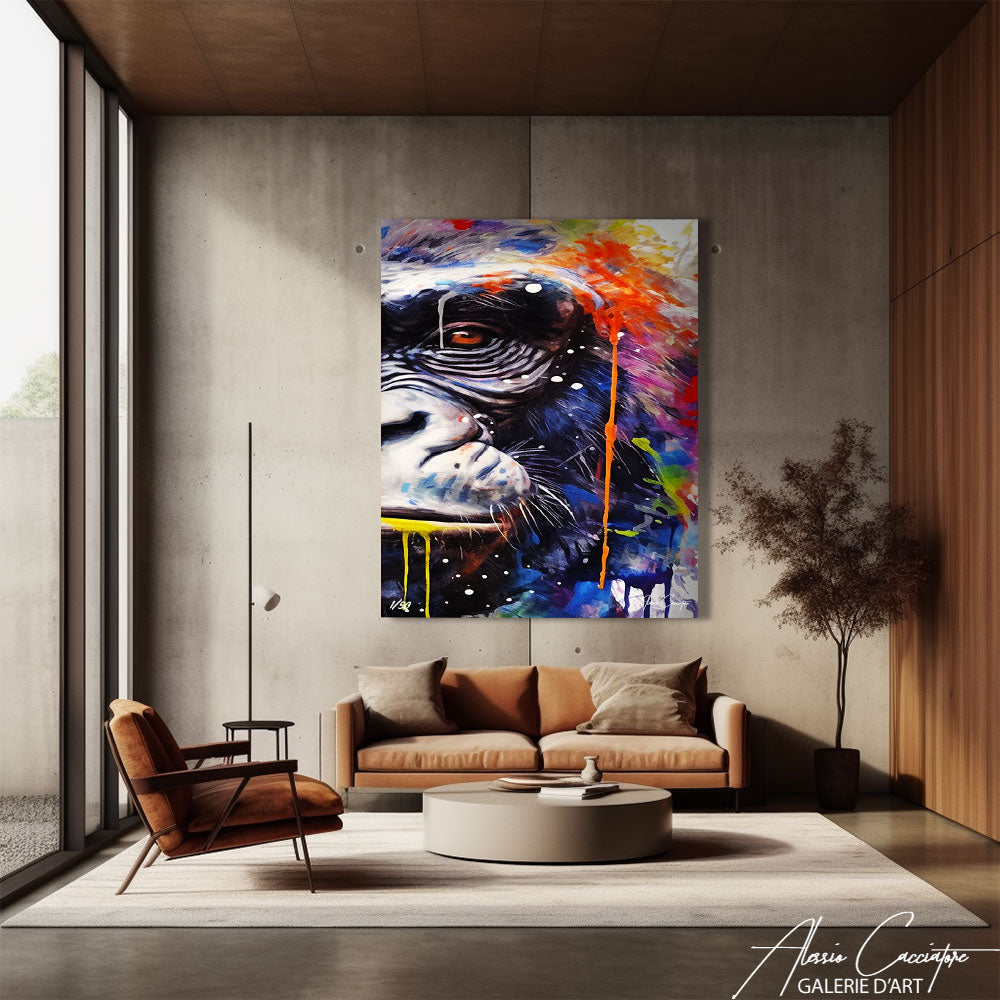 tableau street art gorille