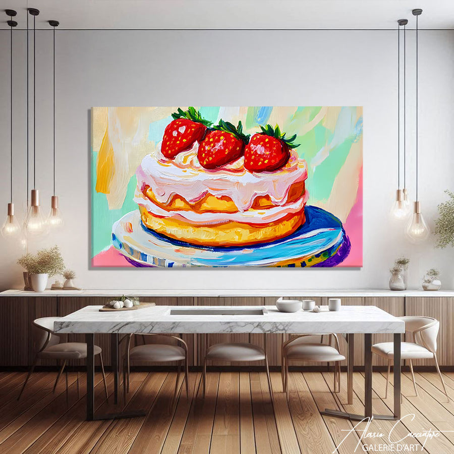 Tableau Moderne Pour Cuisine – mise en situation