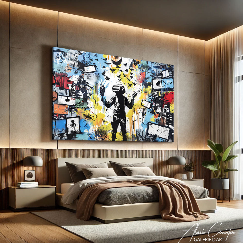 TABLEAU STREET ART MODERNE

