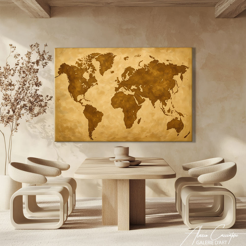 Carte du monde impression
