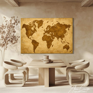 Carte du monde impression
