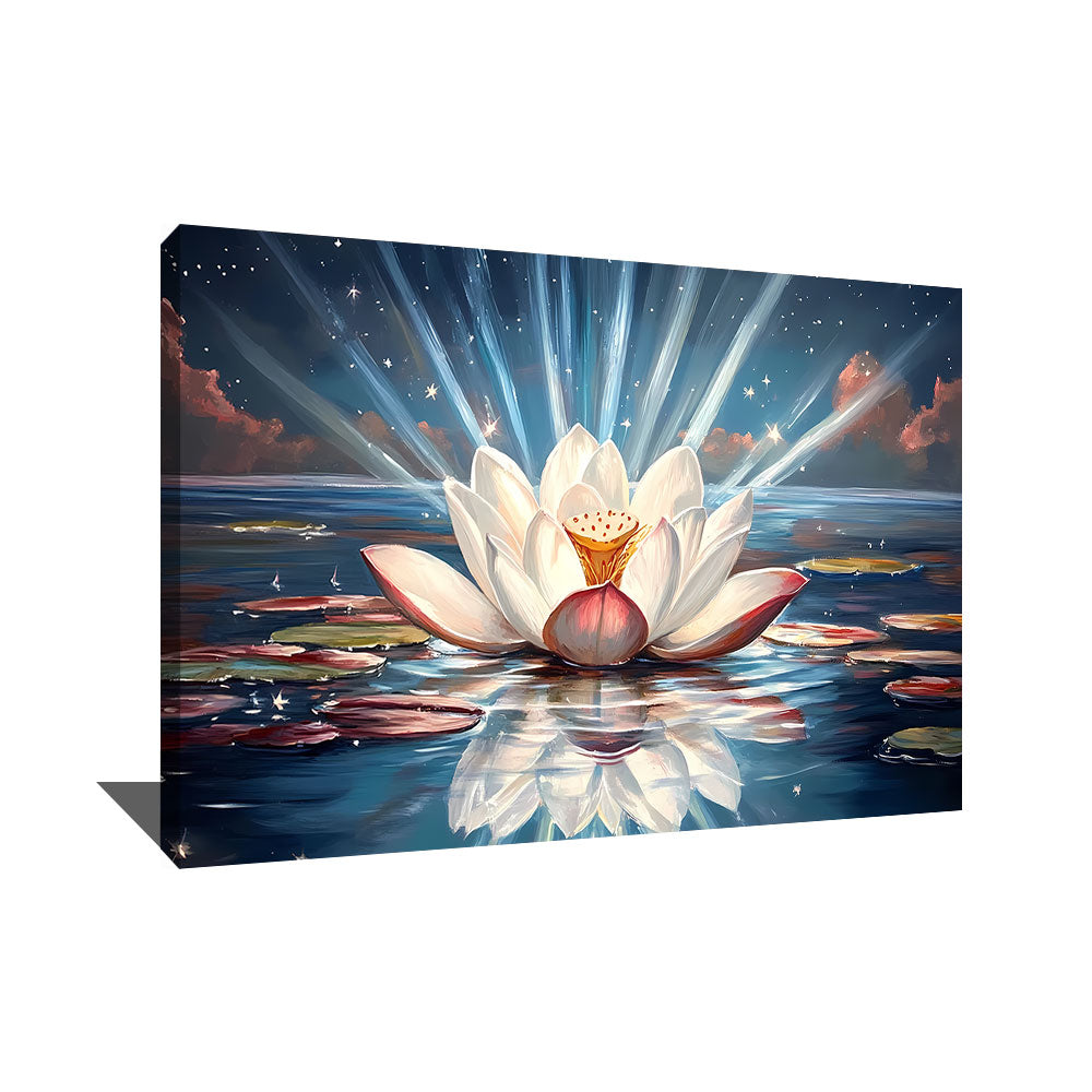 Tableau Lotus Bleu