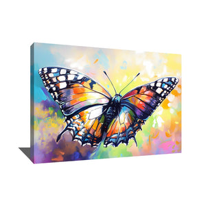 Tableau Coloré Papillon
