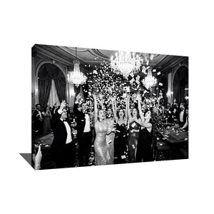 TABLEAU NOIR ET BLANC CASINO