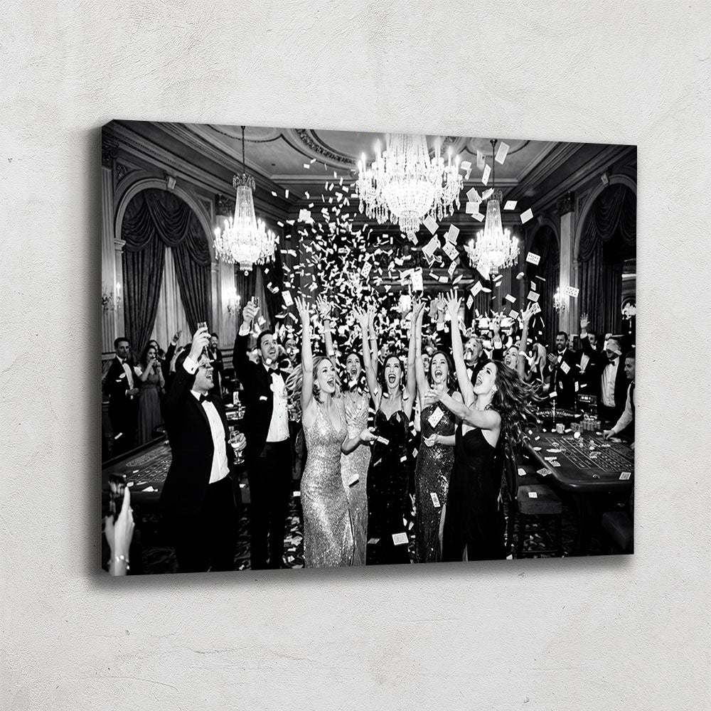 TABLEAU NOIR ET BLANC CASINO