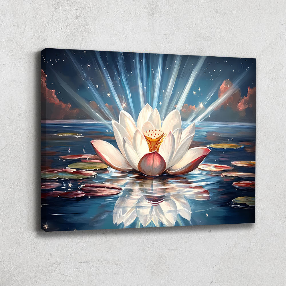 Tableau Lotus Bleu
