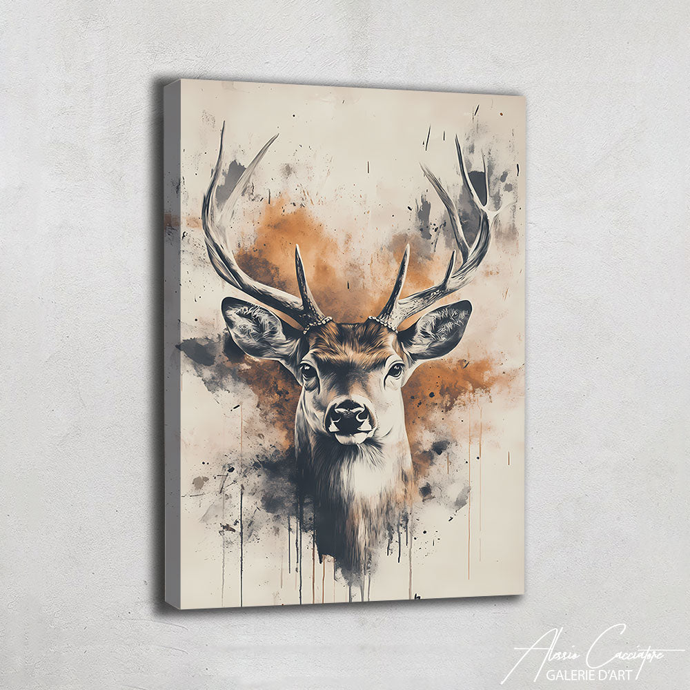 Tableau Tête De Cerf