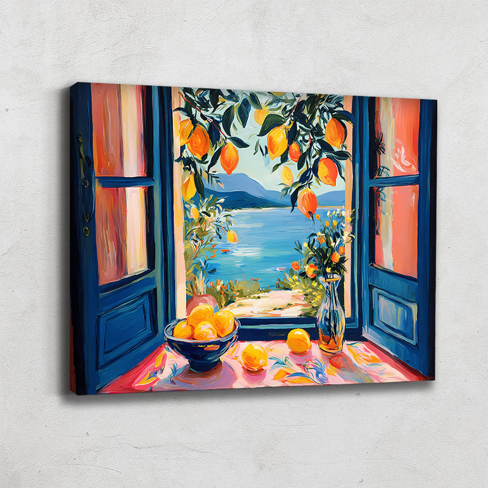TABLEAU FENÊTRE OUVERTE CITRON