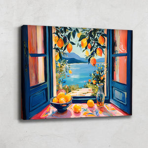 TABLEAU FENÊTRE OUVERTE CITRON
