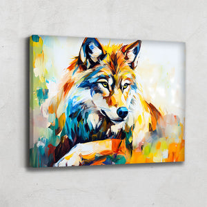 TABLEAU LOUP ABSTRAIT
