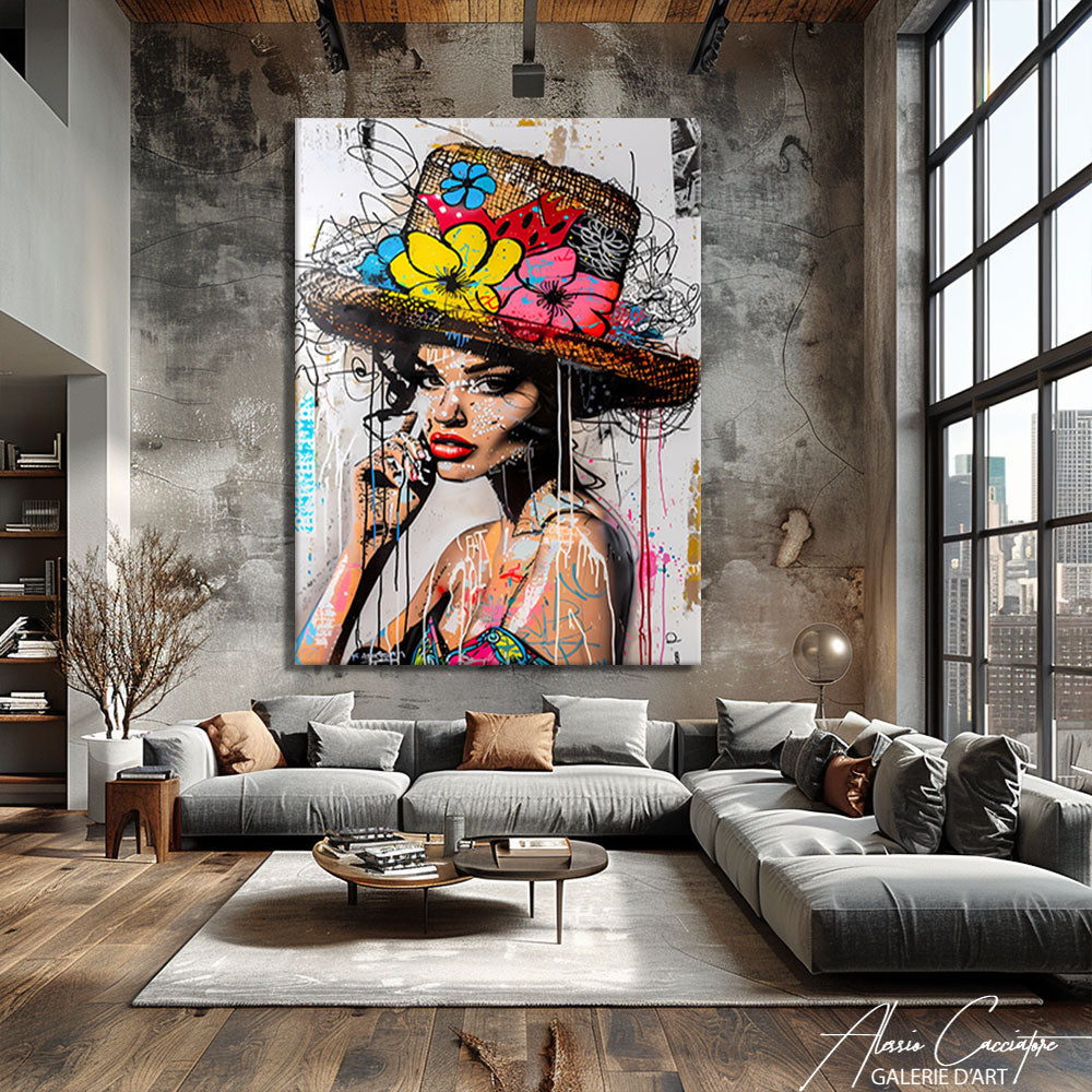 Tableau Portrait Femme Moderne