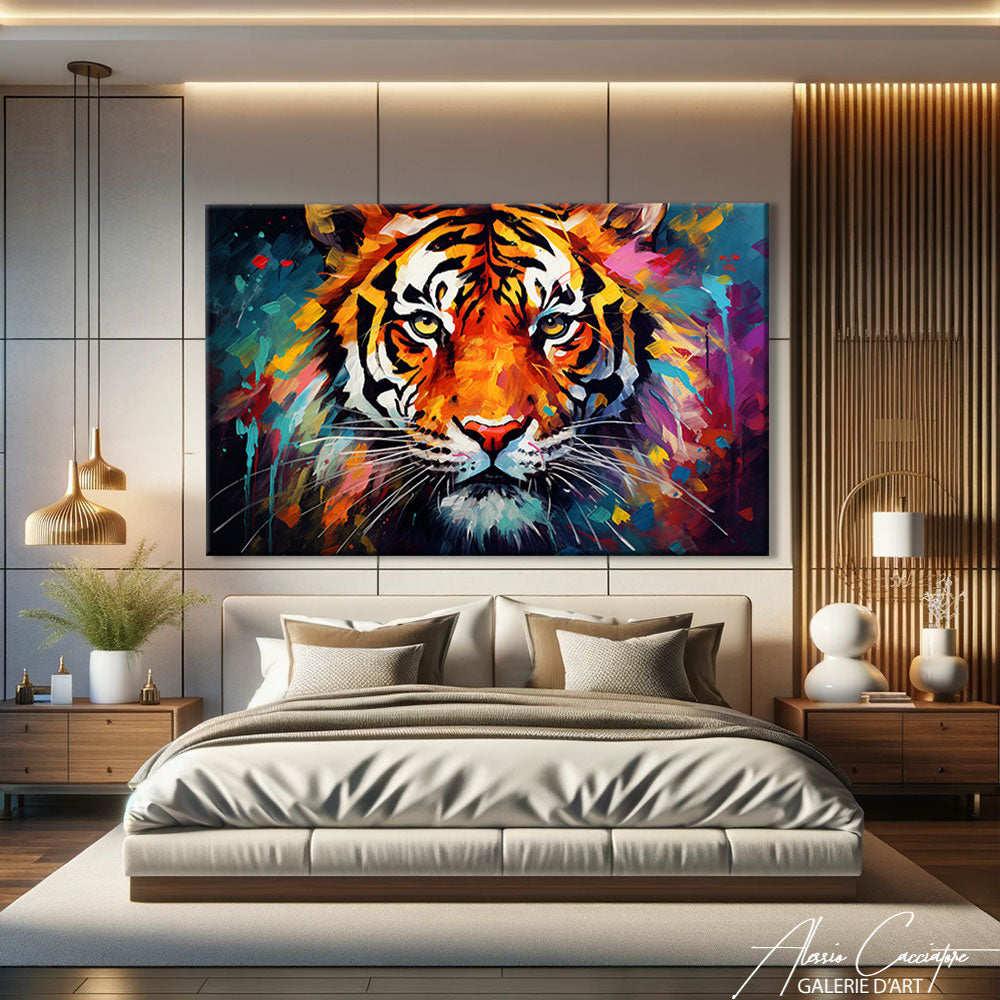Tableau Peinture Tigre