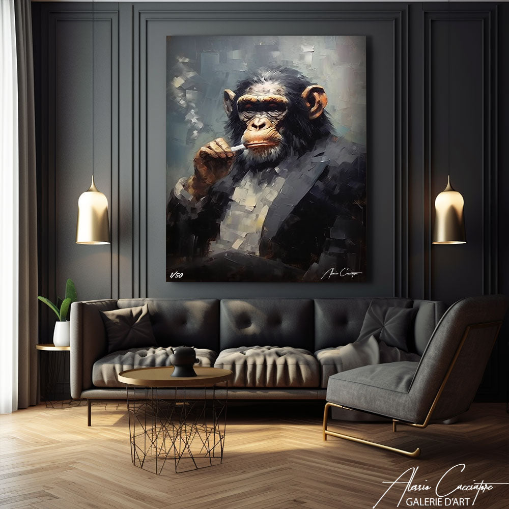 tableau singe design 