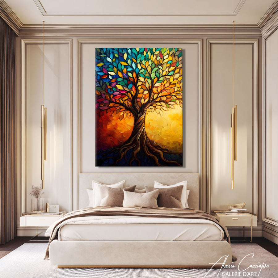Peinture Arbre Moderne – mise en situation