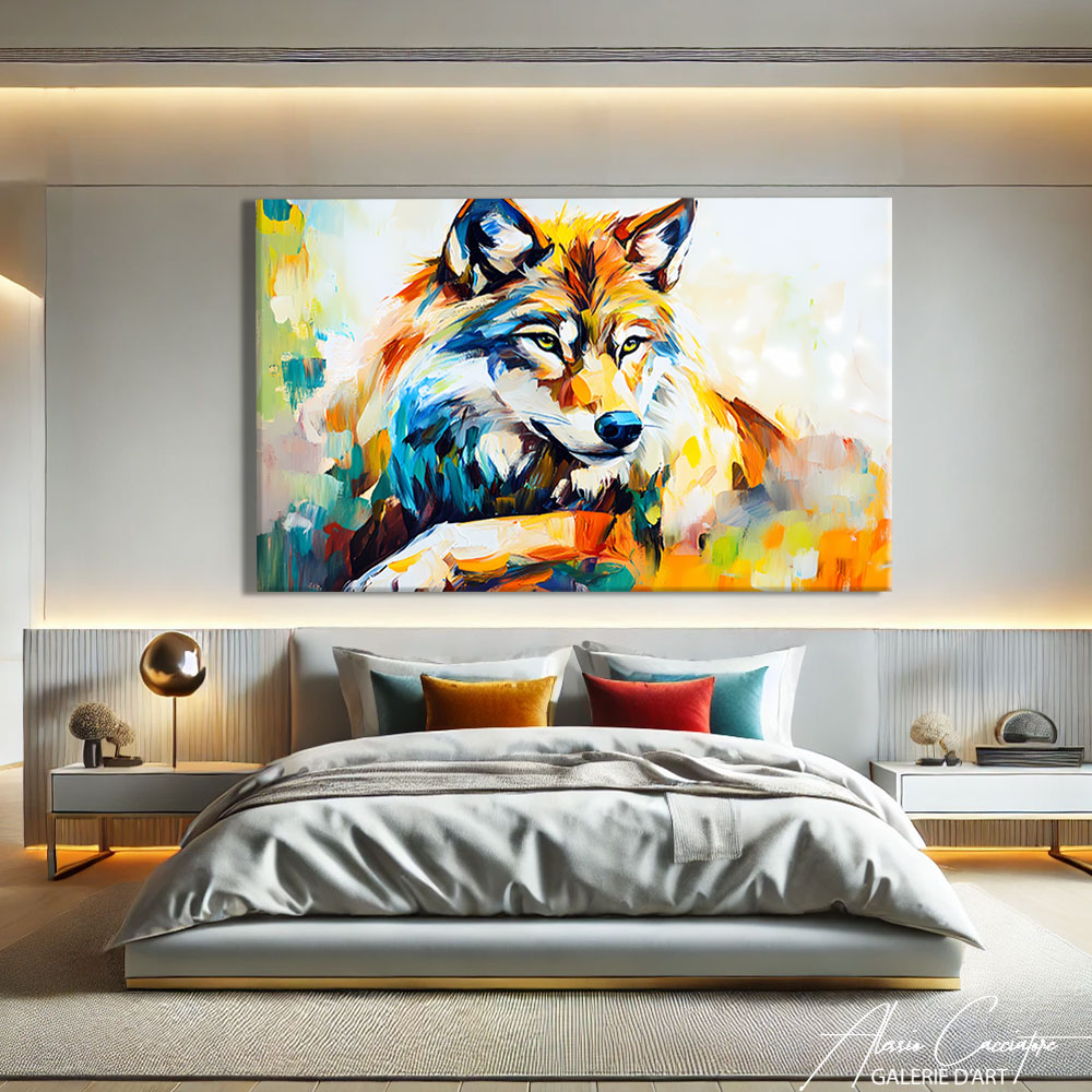 TABLEAU LOUP ABSTRAIT