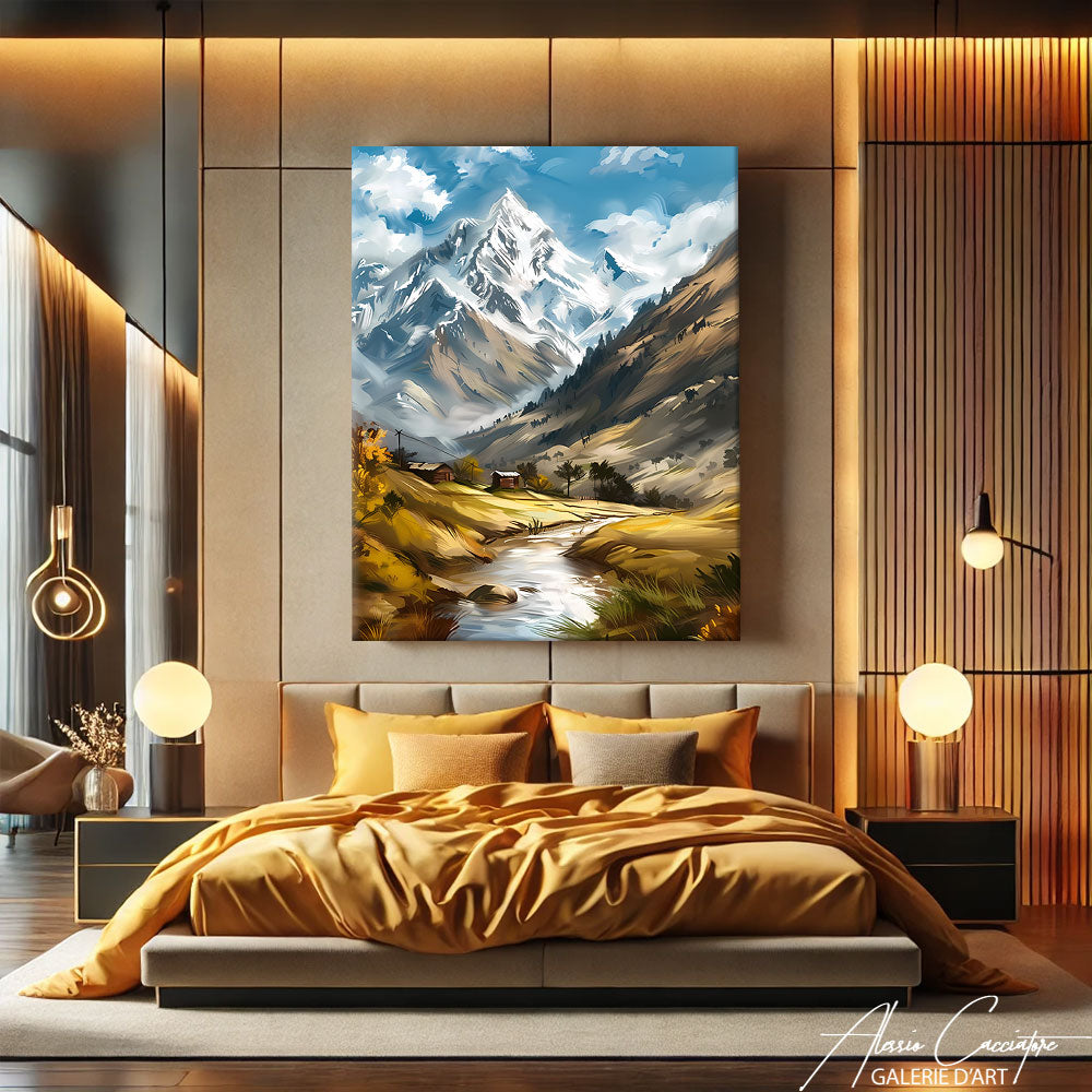 Tableau Ski Montagne
