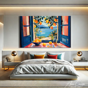 TABLEAU FENÊTRE OUVERTE CITRON