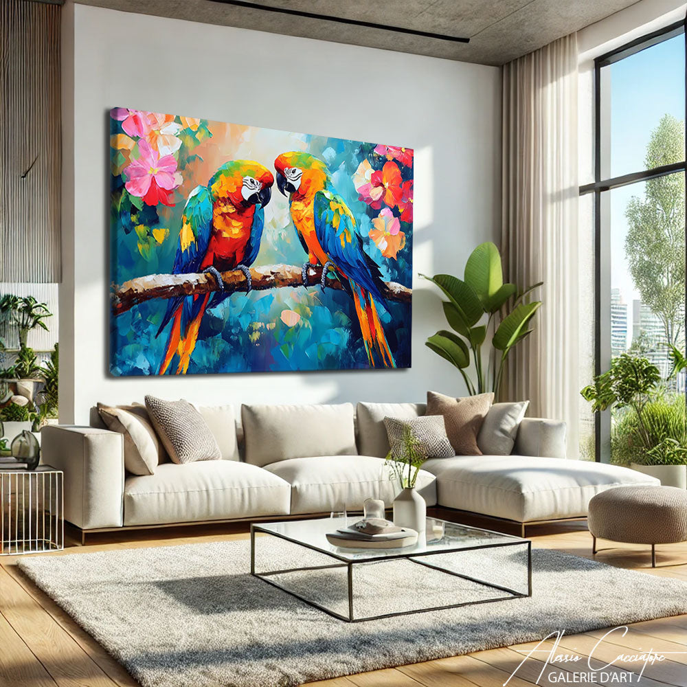 Tableau Romantique Oiseau
