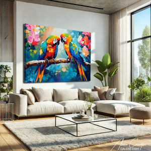 Tableau Romantique Oiseau
