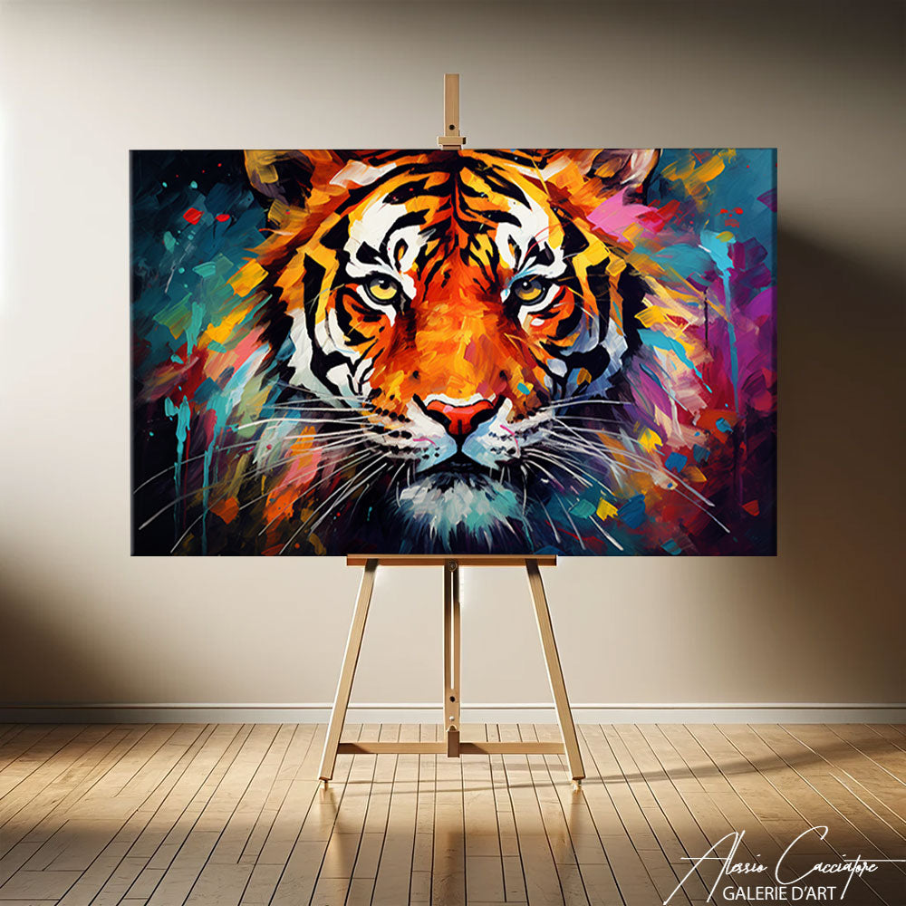 tableau tigre pop art