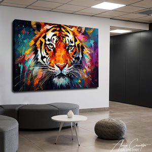 tableau tigre peinture