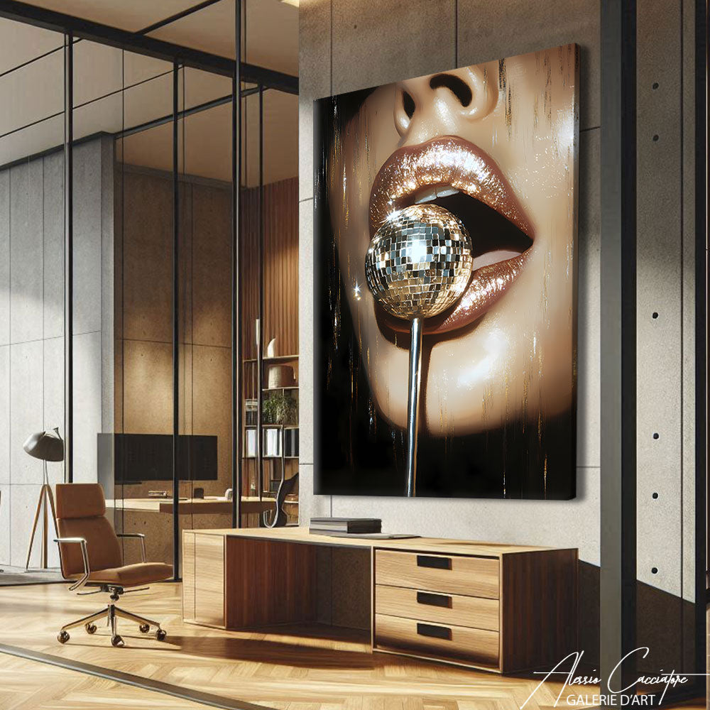 tableau boule disco
