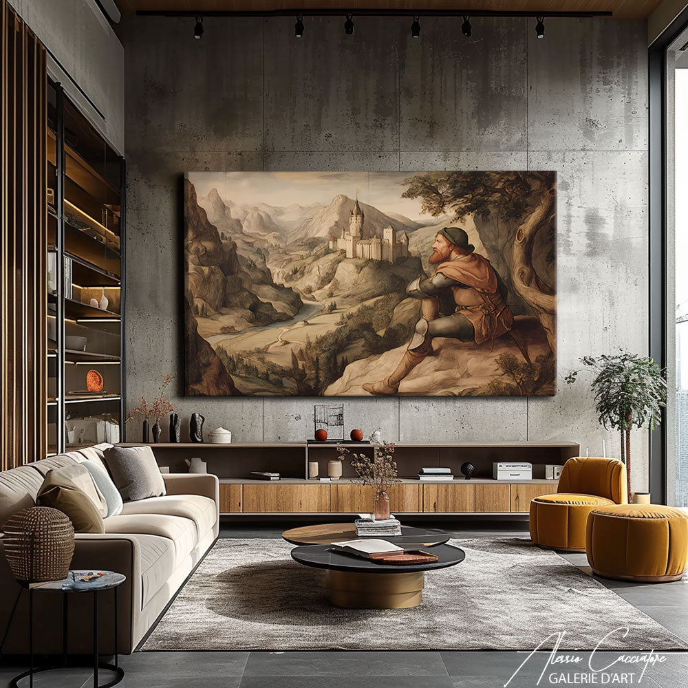 Tableau Ancien Personnage