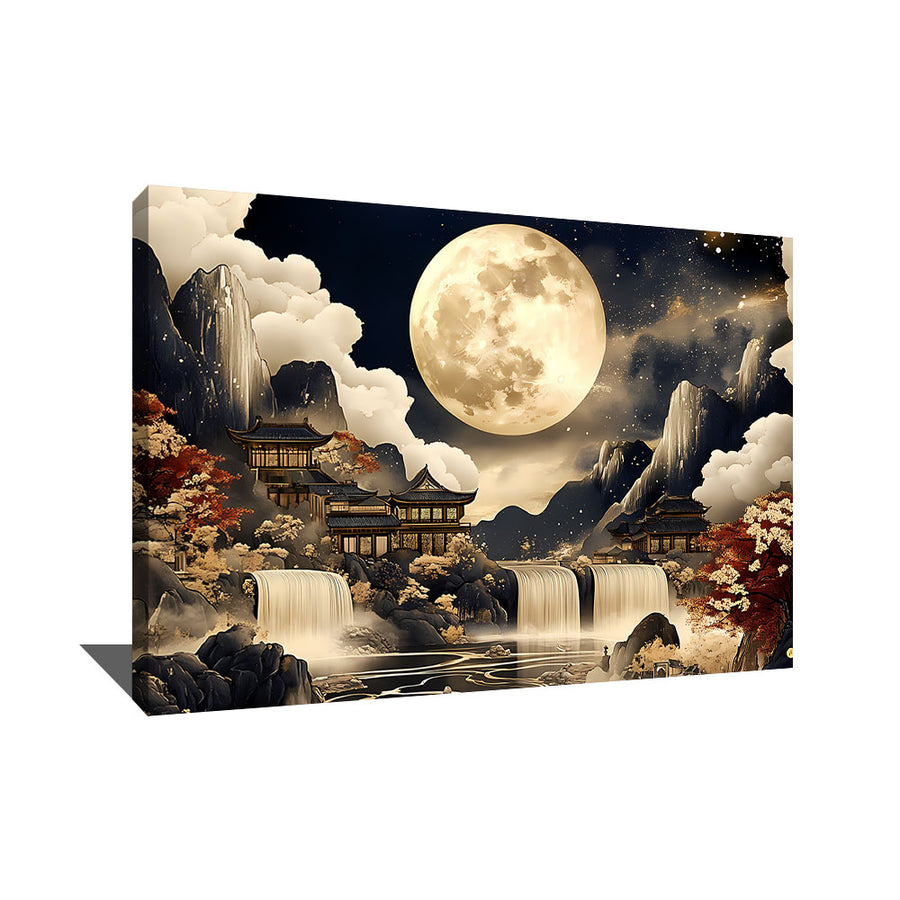TABLEAU PAYSAGE LUNE