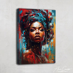 tableau femme africaine toile