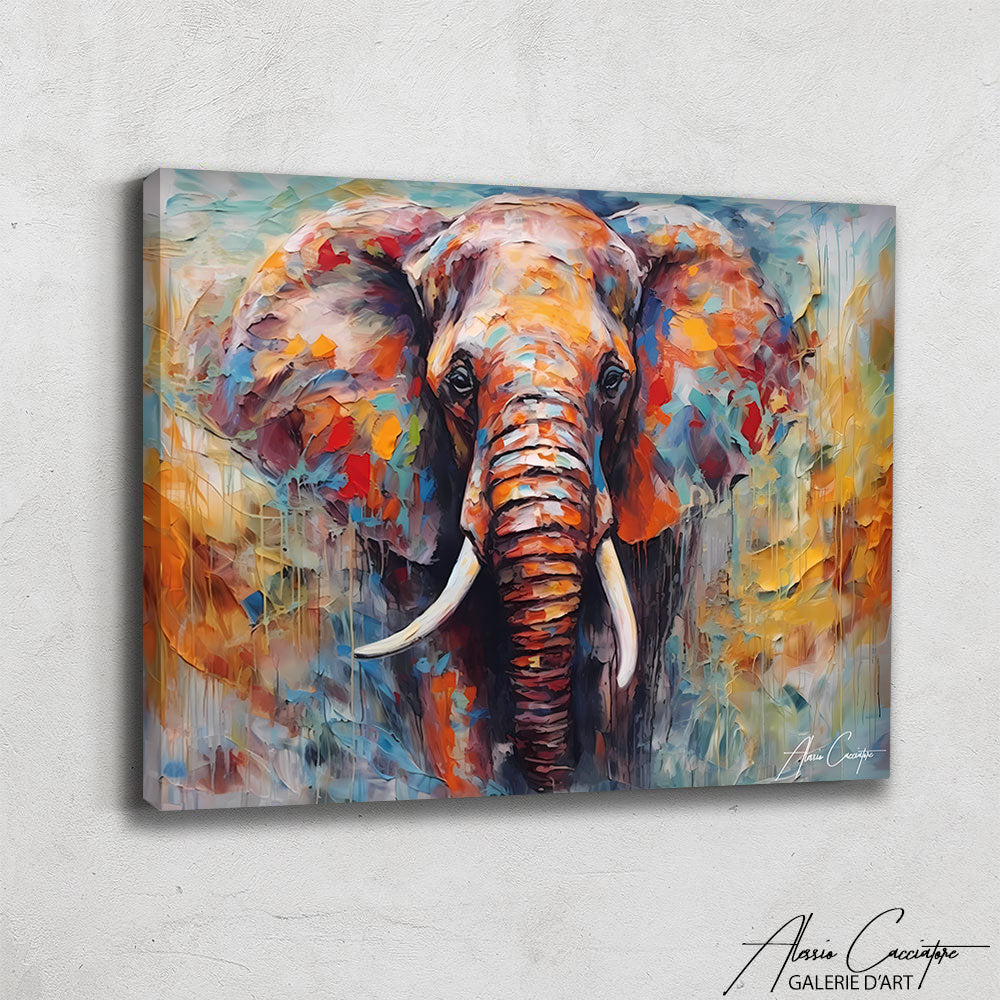 Tableau Éléphant Xxl