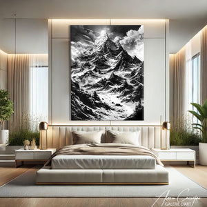 Tableau Montagne Enneigée
