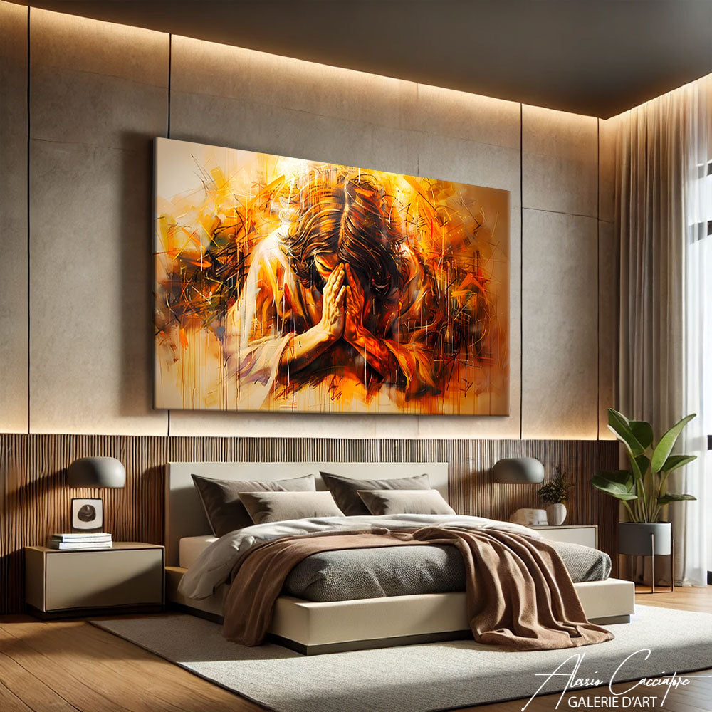 Portrait Jésus Peinture
